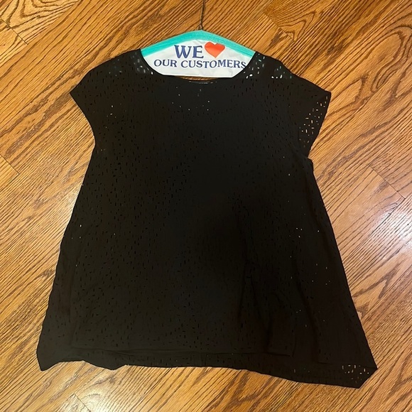 Eileen Fisher Woman’s Black Silk Top Size S - Picture 1 of 6